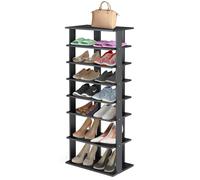 7-tier Double Shoe Storage Tower Organiser Unit Home Display Shelf Rack Stand
