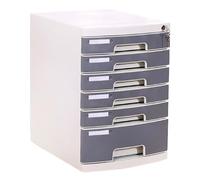 7-Tier Lockable A4 Desktop File Box - Plastic Storage Drawer Cabinet Office Document Organizer for Files & Stationery Efficient Desk Organizer for Home & Office Use