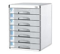7 Tier Lockable File Cabinet A4 Document Sto nizer with Ders for Office & Home Portable Filing Box for Bills Tax Records & Folders Secure Desk Solut