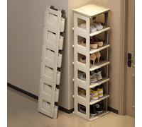 7-Tier Modular Shoe Rack, Foldable PP nizer with Open Shelves, Shoe, Bag & Book Storage - Space-Saving Solution for Home & Office, Durable & Stylish Design