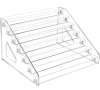 7 Tier Nail Polish Organizer, Organizer Rack Stand Holder Large Capacity Acrylic Bathroom Vanity Shelf for Essential Oils, Cosmetic Display Shelf for Makeup, Jewelry, Eyeglasses Storage (Large)