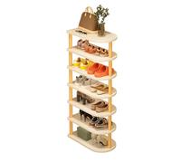 7-Tier Vertical Shoe Rack - Tall Narrow for Entryway Living Room & Bedroom - Space-Saving Skinny Shoe Shelf for Small Spaces - & Stylish Storage Solution