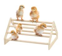 7-Tier Wood Chicken Roosting Bar, Natural Perch for Hens and Chicks, Jungle Gym for Parrots, Space-Efficient Resting Bar
