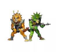 Official NECA TMNT Turtles Captain Zarax & Zork Cartoon 2-Pack 7" Action Figure