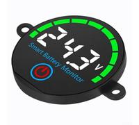 7 to 55 Volt DC Digital Voltmeter with Built-in Backlight Control and Automatic Power Loss Data Save (white)