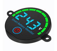 7 to 55 Volt DC Digital Voltmeter with Built-in Backlight Control and Automatic Power Loss Data Save (blue)