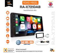 Road Angel RA-X721DAB Car Stereo, With Apple Car Play, Android Auto, 7" Capacitive Touchscreen, Bluetooth, Spotify, DAB+ & WAZE, Sat Nav, Black, 3 year warranty