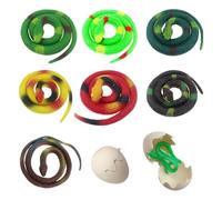7 Toy Snakes, Grass Snakes, 2 Snake Eggs, Fake Snakes, Snake Toys, Children'S Toy Snakes, Fake Snake Pranks