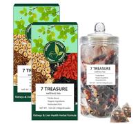7 Treasure Wellness Tea,Ginseng 7 Treasure Kidney Tea,Formula Ginseng Seven Treasure Tea Bags,Chinese Liver Care Teas,Natural Organic Kidney Cleanse DetoxTea for Women & Men (2)