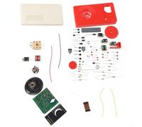 7 Tube Radio Kit 100mW Output with DAB Tuner Technology, Plastic Enclosure for DIY Electronics Enthusiasts, Educational Radio Receiver for Students and Hobbyists