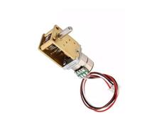 7-type 10MM Speed Reduction Stepper electronic starter DC 5V 2-Phase 4-Wire Full Metal Gearbox Worm Gear Stepper electronic starter AUOQKQUT((E) Ratio 603)