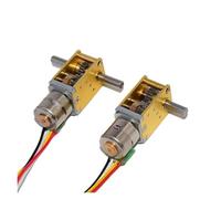 7-type 10MM Speed Reduction Stepper electronic starter DC 5V 2-Phase 4-Wire Full Metal Gearbox Worm Gear Stepper electronic starter DIY Robot Car MQXFCZUX((A) Ratio 21,Uniaxial)