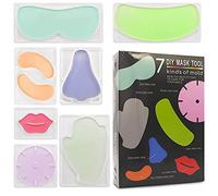 7 Types Facial Mask Mold, Reusable Face Mask Patch Molds, DIY Mask Tool for Mask Maker Machine, Mask Mold for Lips, Eye, Neck, Nose, Hand, Chest