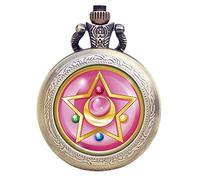 7 Types Japanese Anime Sailor Moon Quartz Pocket Watch Fashion Unique Necklace Pendant Chain Cosplay Gifts for Women Girls Lady 4