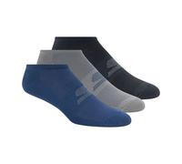 (7 UK-11 UK, Navy/Grey/Black) Skechers Mens No-Show Socks (Pack of 3)