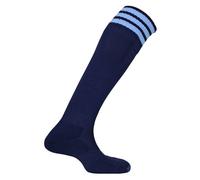 (7 UK-11 UK, Navy/Sky) Mitre Mens Mercury 3 Stripes Football Socks