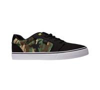 (7 UK, Black) DC Mens Anvil TX SE Camouflage Canvas Flat Skate Shoes