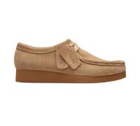 (7 UK, Dark Sand) Clarks Womens/Ladies Wallabee Suede Flat Moccasins