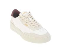Boss Mens Baltimore Leather Tennis Trainers - Natural - Natural - 7 UK
