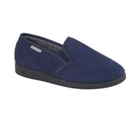 (7 UK, Navy) Dunlop Mens Jethro Twin Gusset Slip-On Slippers