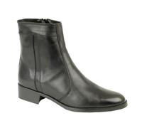 (7 UK) Scimitar Mens Leather Executive Boots Black