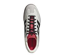 (7 UK, White/Black/Ruby) Adidas Mens Predator Freestyle Stripe Detail Leather Futsal Trainers