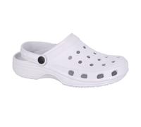 (7 UK, White) Dek Womens/Ladies Perforated Clogs