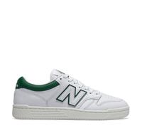 (7 UK, White/Green) New Balance Mens BB480IGB Leather Trainers