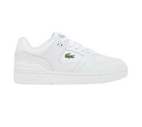 (7 UK, White) Lacoste Mens Court Cage Leather Trainers
