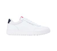 (7 UK, White) Tommy Hilfiger Mens Basket Core Lt Leather Trainers