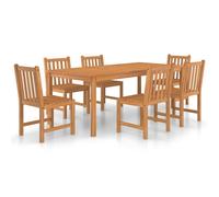 Solid Wood Teak Garden Dining Set Patio Table Furniture Multi Models vidaXL