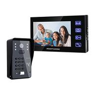 7'' Video Doorbell Intercom System, Smart Doorbell Home Video Door Entry System with 1-Monitor 1-Camera Night Vision HD Camer, Support Dual-Way Intercom, Unlock, Monitoring (1M1C)