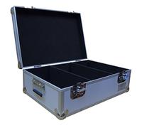 7" Vinyl Record Aluminium DJ Flight Carry Case in Silver Holds 500 Vinyl Records Tough Strong Box