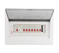 7 Way Consumer Unit Circuit Breaker Panel With 1P Leak Protection Switch Box Board Mini 63A