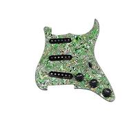 7-Way Fully Loaded Prewired Pickguard SSS Ainico 5 Single Coil Pickups Set For St Electric Guitar (Color : 013)