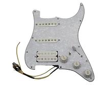 7-Way Fully Loaded SSH Guitar Pickup Prewired Pickguard Pickup Single Coil Humbucker Pickup For Guitars (Color : 02)