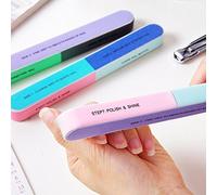 7 Way Nail Buffer Block 3 Pcs,Natural Nails Shine Smoother Buffing Seven Steps Polisher Fingernail Files Buffers,Shinning Buff Grit,Manicure Tool for Shaping Shining Fingernails