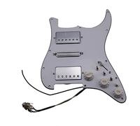 7-Way Tone Combin Full Load Pickup Guitar Pickup HSH Humbucker Alnico Pickup Single Cut Function Set For Stratocas Pickguard Pickups (Color : White)