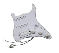 7-way type full-mount pickguard Alnico5 pickup Single coil SSH pickup 1 set Electric Guitar Loaded Pickguard(White Pickguard)