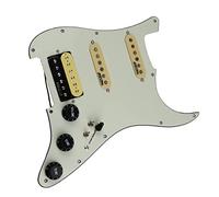 7 Way Type Fully Loaded Guitar Pickup Prewired Pickguard Pickup SSH Single Coil Humbucker Pickup Set Guitar Pickup Pickguard (Color : 05)