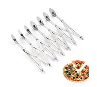 7 Wheel Stainless Steel Pastry Cutter,Expandable Pizza Slicer,Adjustable Cutter Roller Cookie Dough Cutter Divider