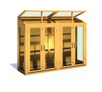 7 x 2 Shire Heydon Mini Wooden Greenhouse