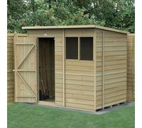 7 x 5 Forest 4Life Overlap Pent Wooden Shed With Installation