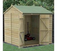 7 x 7 Forest Beckwood Shiplap Windowless Reverse Apex Wooden Shed 25yr Guarantee With Installation