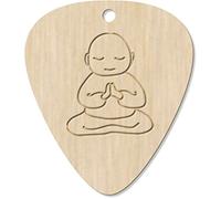7 x 'Buddhist Monk' Guitar Picks/Pendants (GP00015196)