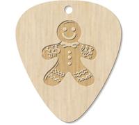 7 x 'Christmas Gingerbread Man' Guitar Picks/Pendants (GP00034380)