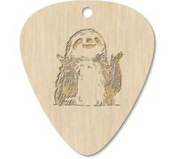 7 x 'Cute Happy Sloth' Guitar Picks/Pendants (GP00035054)