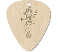 7 x 'Dancing Girl' Guitar Picks/Pendants (GP00003939)