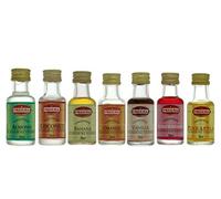 7 x ESSENCE - STRAWBERRY ESSENCE, ORANGE ESSENCE, VANILLA ESSENCE, PINEAPPLE ESSENCE, COCONUT ESSENCE, BANANA ESSENCE, ALMOND ESSENCE EXTRACT LIQUID COOKING FOOD CAKES BAKING FLAVOUR MAY VARY