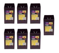 7 x Fence Post Holder 75mm posts Support Extender Brown for 75mm x 75mm posts (3") Eliza Tinsley Swiftpost, Pack of 7